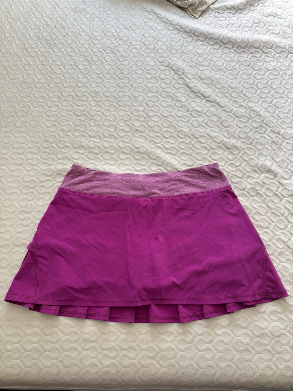 Women's Lululemon Pink Athletic Skirt with Pleated Hem